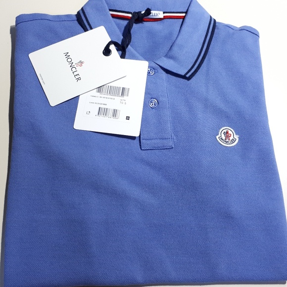 moncler blue polo shirt